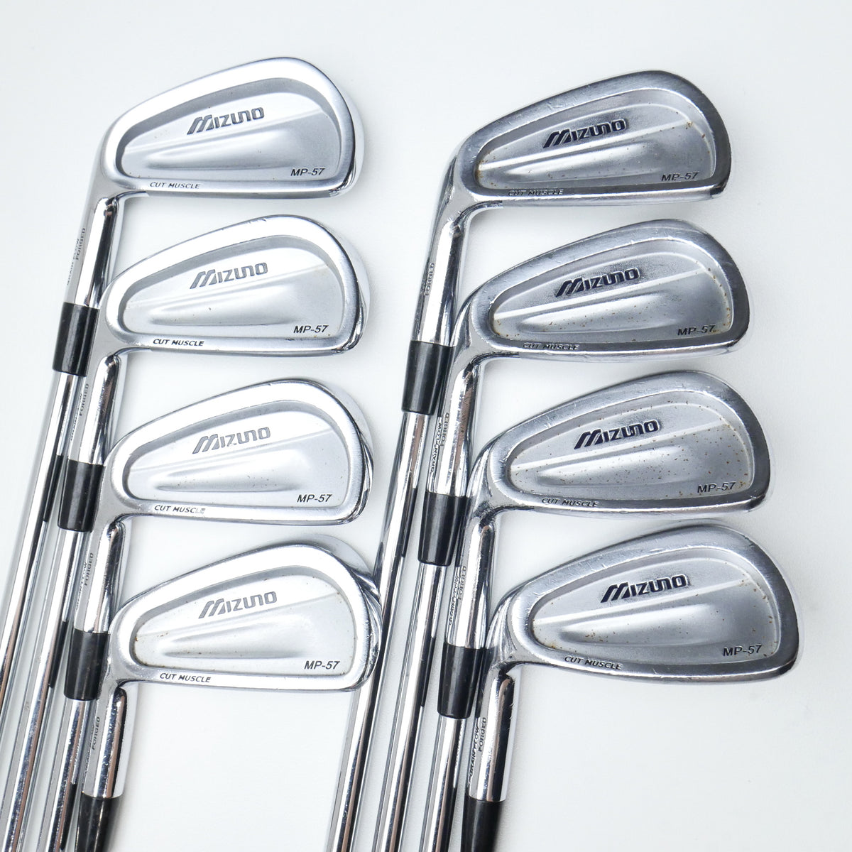 Used Mizuno MP-57 Iron Set / 3 - PW / Regular Flex / Left-Handed