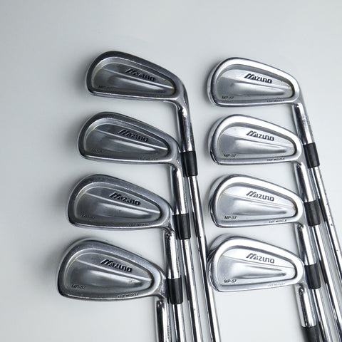 Used Mizuno MP-57 Iron Set / 3 - PW / X-Stiff Flex
