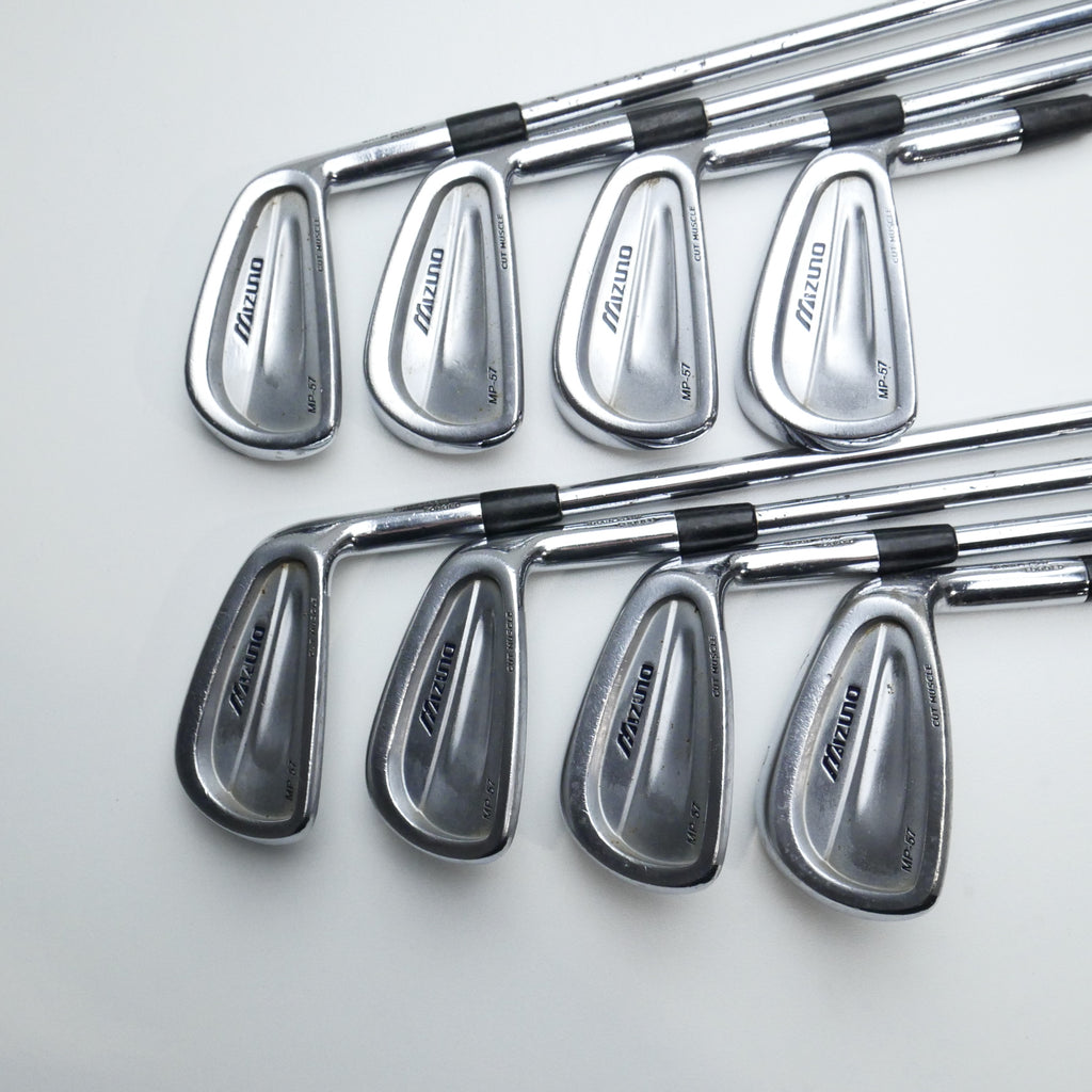 Used Mizuno MP-57 Iron Set / 3 - PW / X-Stiff Flex