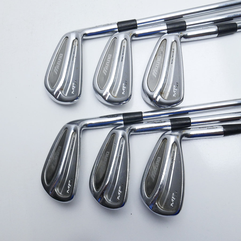 Used Mizuno MP-58 Iron Set / 5 - PW / Regular Flex
