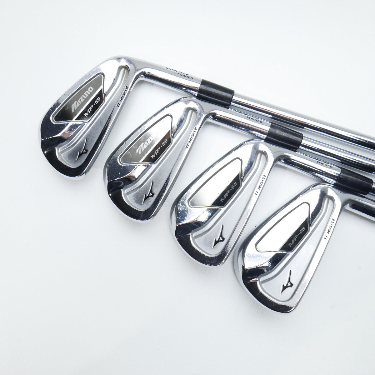 Used Mizuno MP-59 Iron Set / 4 - PW / Stiff Flex