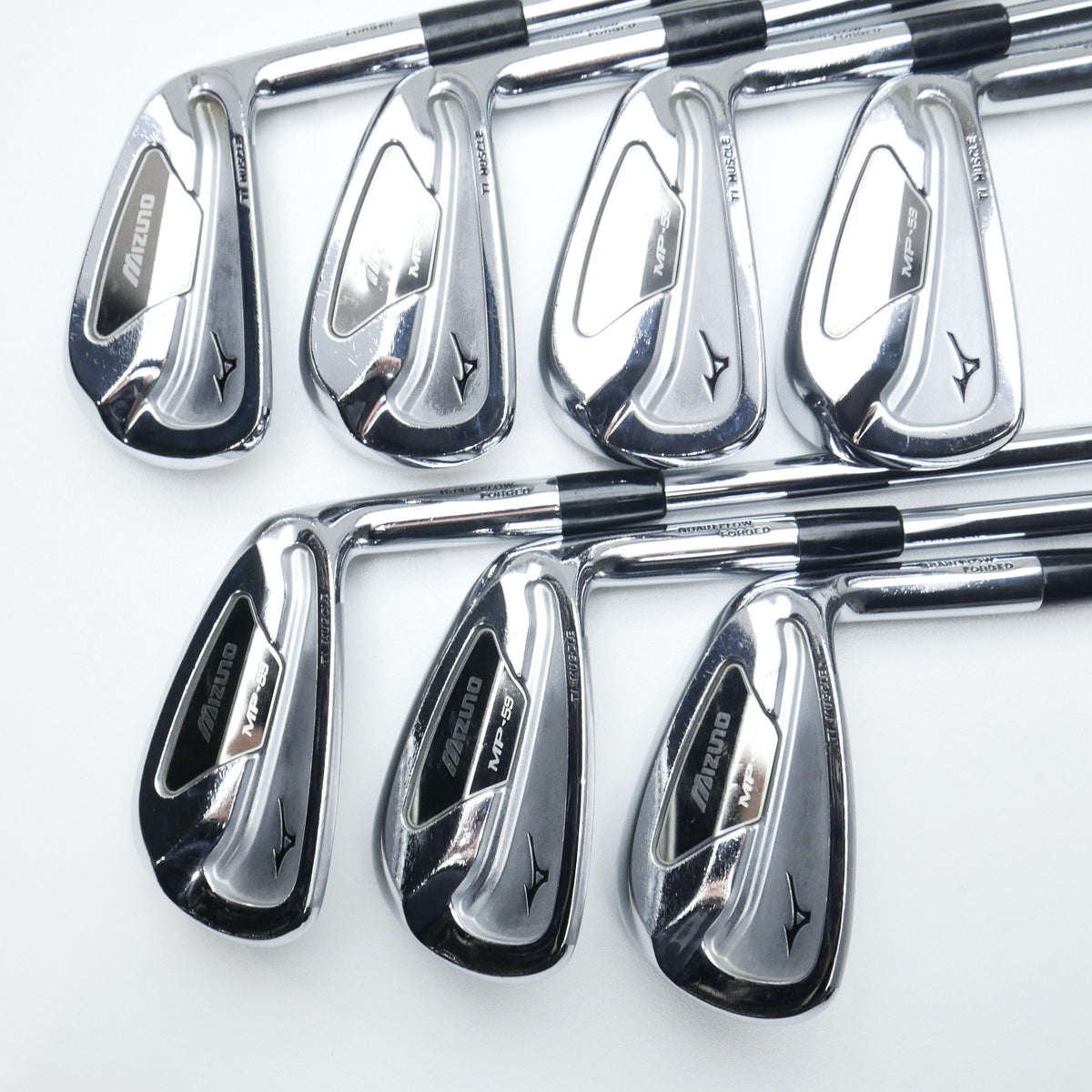 Used Mizuno MP-59 Iron Set / 4 - PW / Stiff Flex