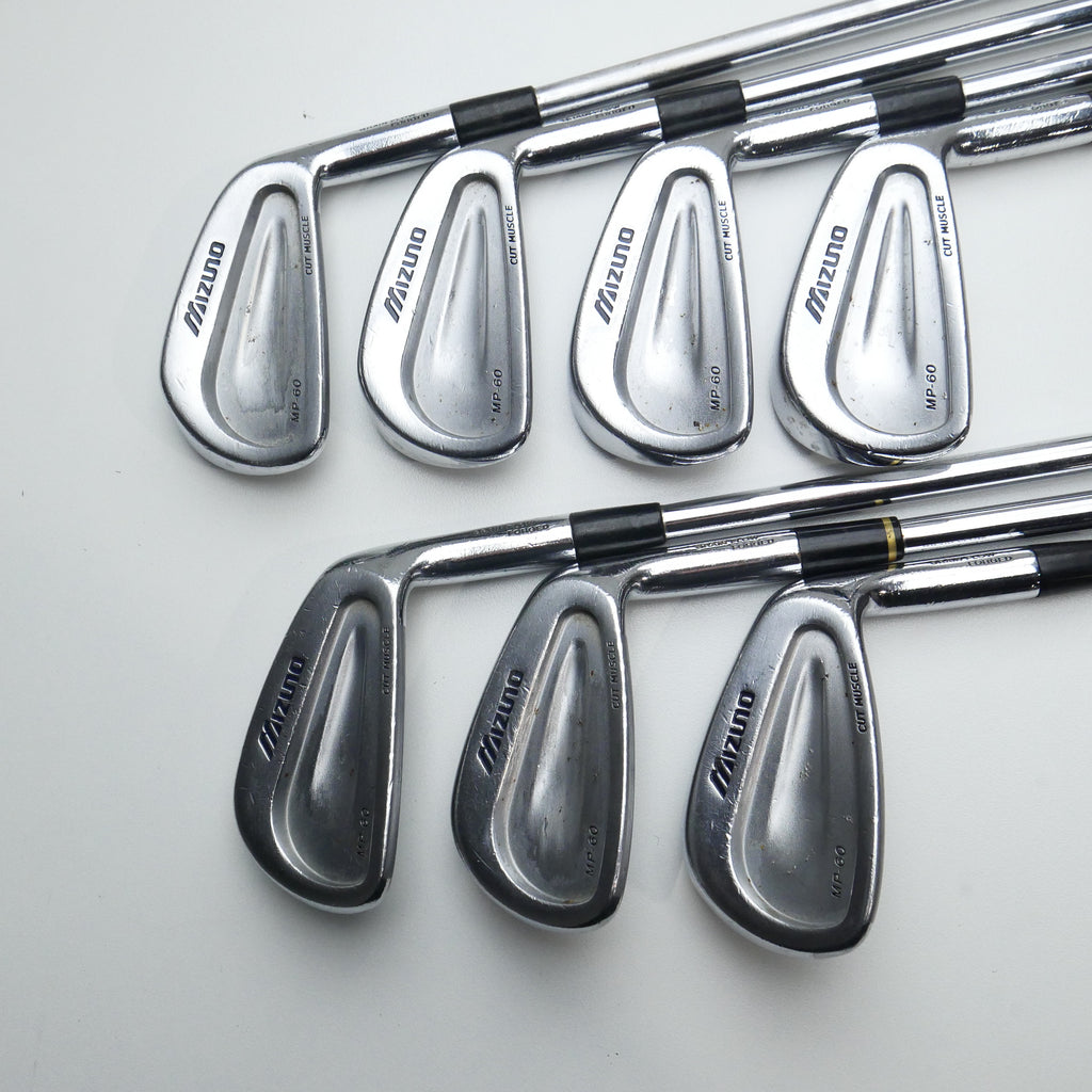 Used Mizuno MP-60 Iron Set / 3 - 9 IRON / Stiff Flex