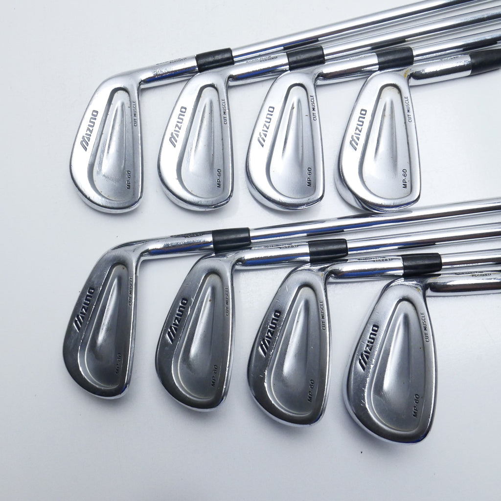 Used Mizuno MP-60 Iron Set / 3 - PW / Stiff Flex