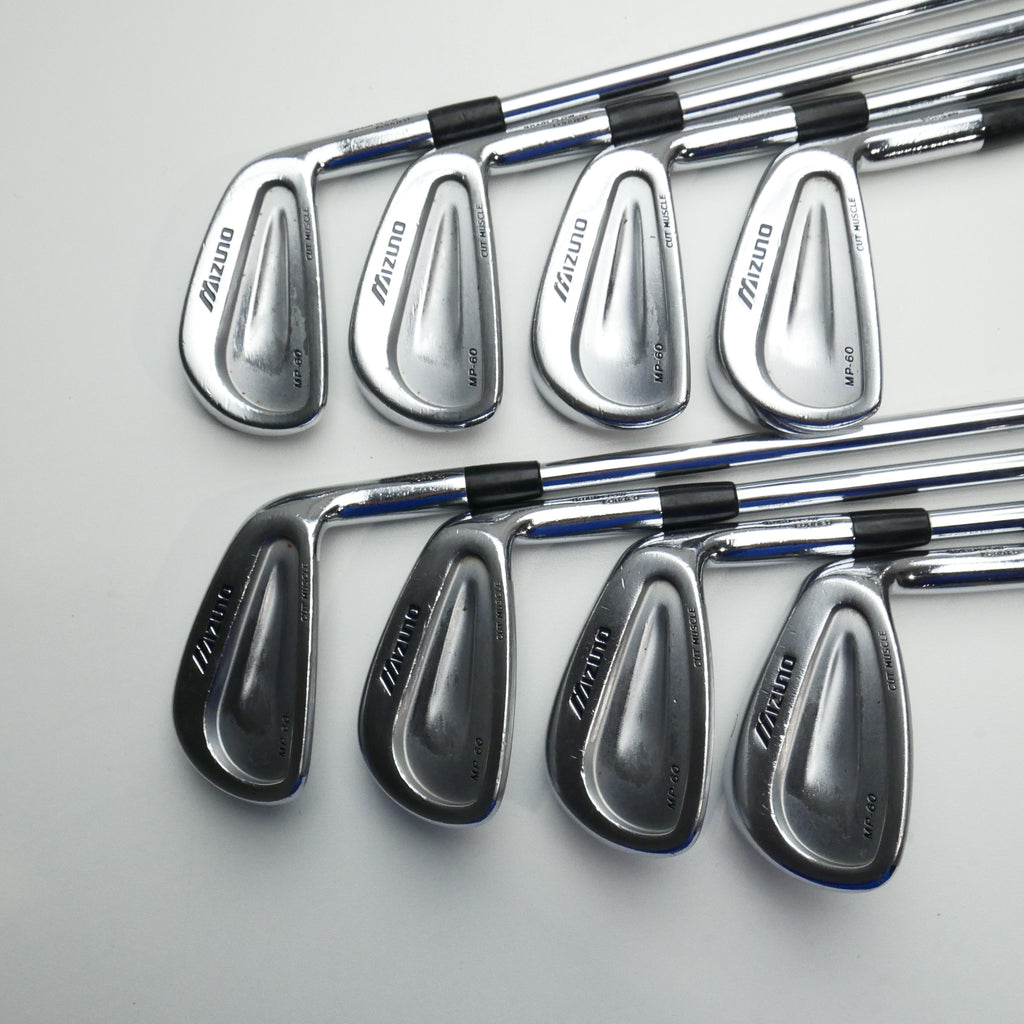 Used Mizuno MP-60 Iron Set / 3 - PW / Stiff Flex