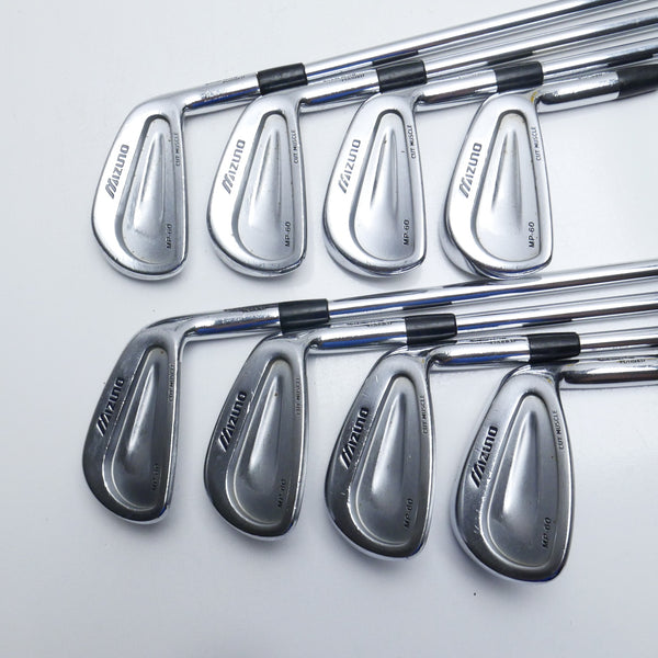 Used Mizuno MP-60 Iron Set / 3 - PW / Stiff Flex