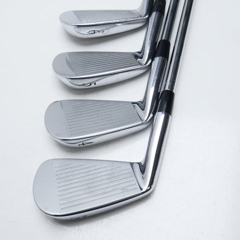 Used Mizuno MP-64 Iron Set / 3 - PW / Stiff Flex
