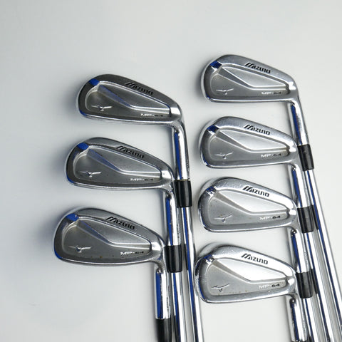 Used Mizuno MP-64 Iron Set / 4 - PW / Stiff Flex