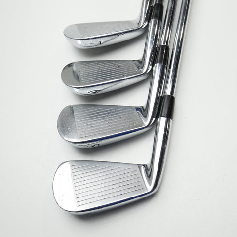 Used Mizuno MP-64 Iron Set / 4 - PW / Stiff Flex