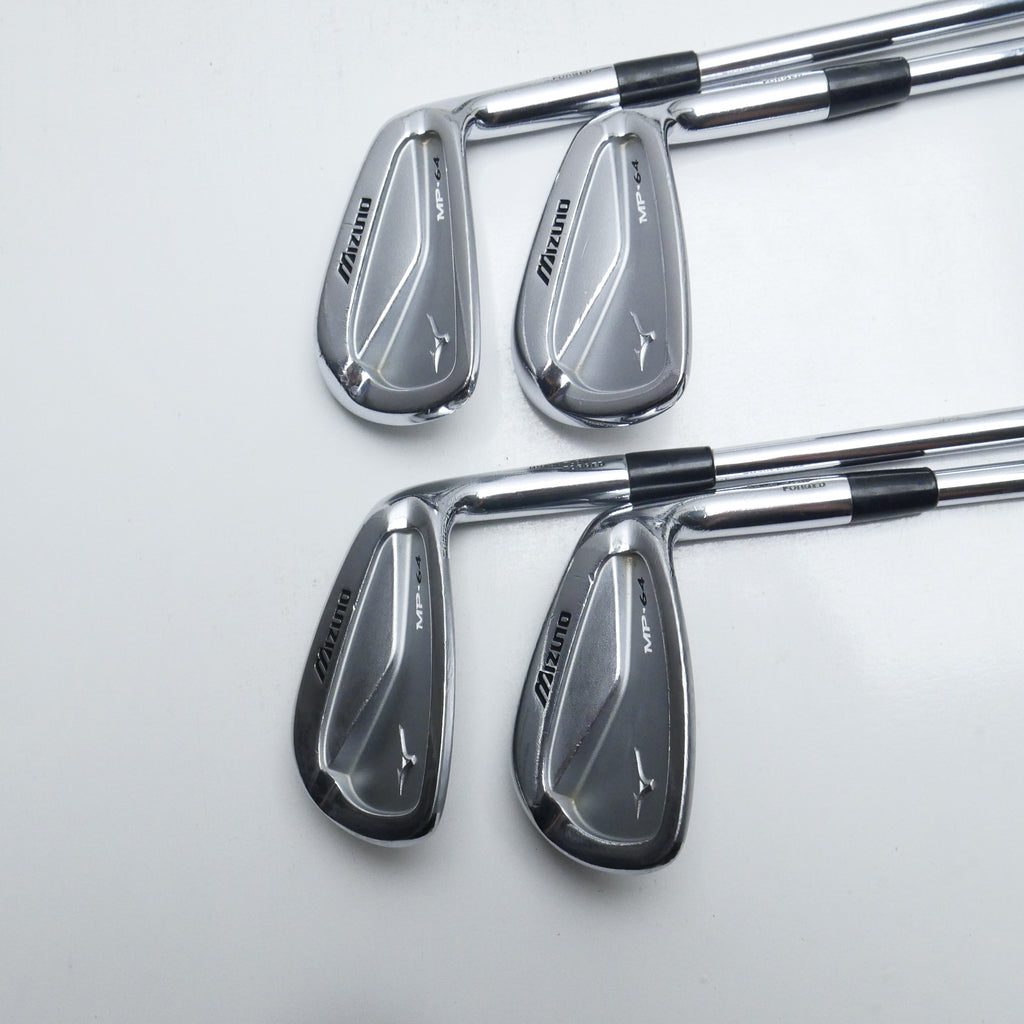 Used Mizuno MP-64 Iron Set / 7 - PW / X-Stiff Flex
