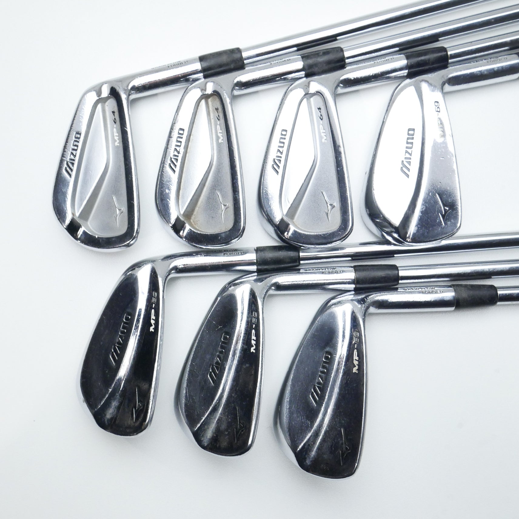 Used Mizuno MP-64 & MP-69 Combo Iron Set / 4 - PW / Stiff Flex