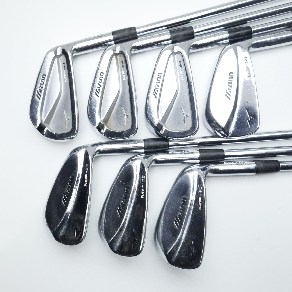 Used Mizuno MP-64 & MP-69 Combo Iron Set / 4 - PW / Stiff Flex