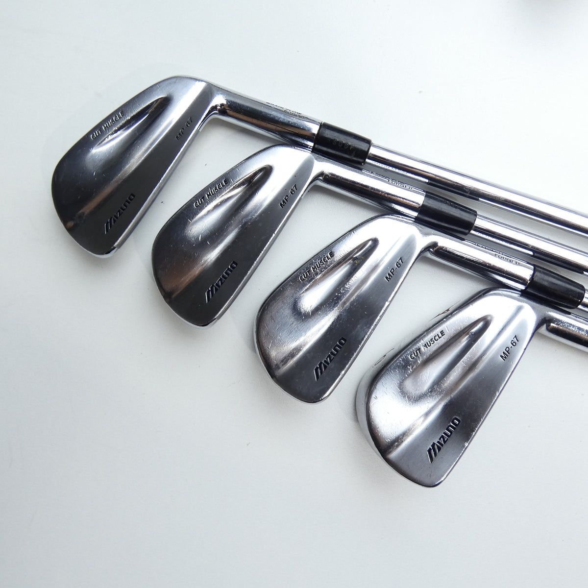 Used Mizuno MP-67 Iron Set / 3 - PW / Stiff Flex