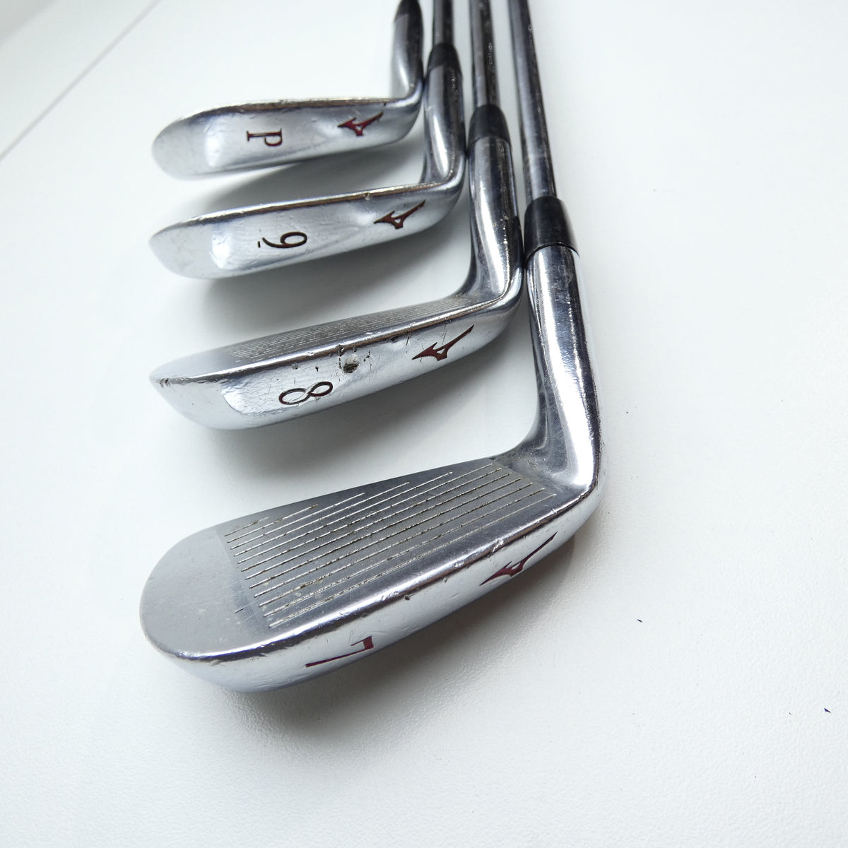 Used Mizuno MP-67 Iron Set / 3 - PW / Stiff Flex