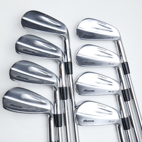 Used Mizuno MP-67 Iron Set / 3 - PW / X-Stiff Flex