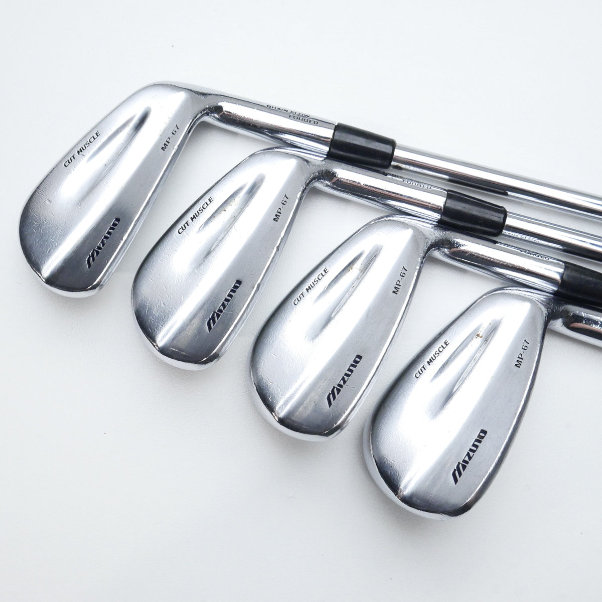 Used Mizuno MP-67 Iron Set / 3 - PW / X-Stiff Flex