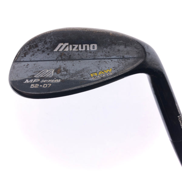 Used Mizuno MP Raw Black Ox Gap Wedge / 52.0 Degrees / Stiff Flex