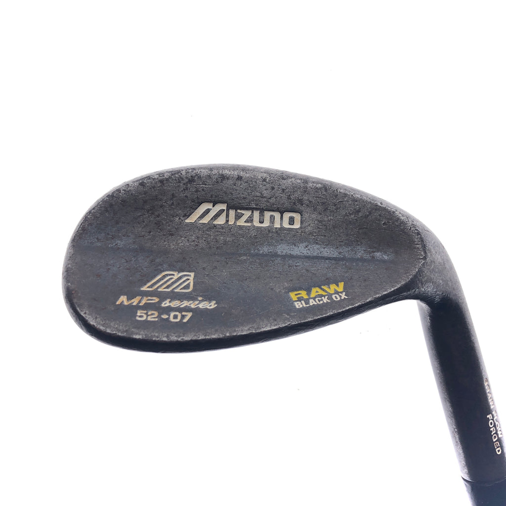 Used Mizuno MP Raw Black Ox Gap Wedge / 52.0 Degrees / Stiff Flex