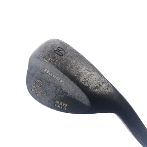 Used Mizuno MP Raw Black Ox Lob Wedge / 60.0 Degrees / Stiff Flex