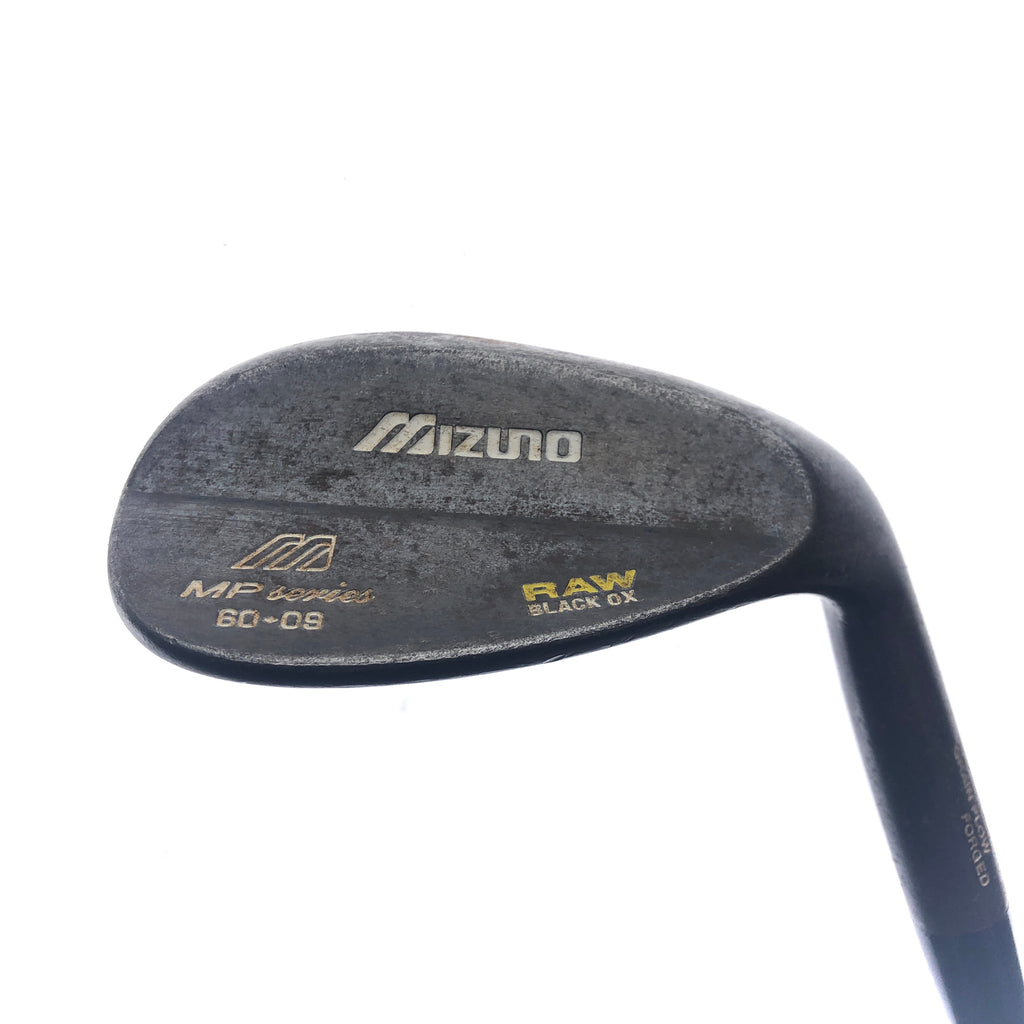 Used Mizuno MP Raw Black Ox Lob Wedge / 60.0 Degrees / Stiff Flex