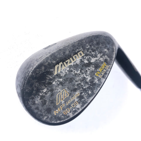 Used Mizuno MP Raw Black Ox Lob Wedge / 60.0 Degrees / Wedge Flex