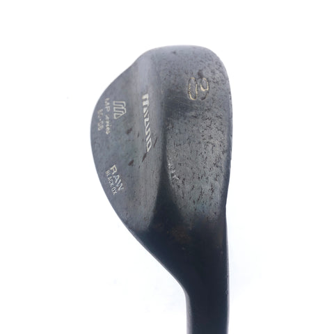 Used Mizuno MP Raw Black Ox Lob Wedge / 60.0 Degrees / Wedge Flex