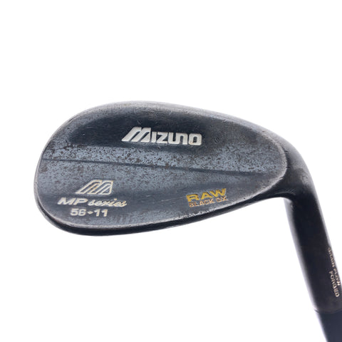 Used Mizuno MP Raw Black Ox Sand Wedge / 56.0 Degrees / Regular Flex