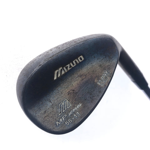 Used Mizuno MP Raw Black Ox Sand Wedge / 56.0 Degrees / Wedge Flex