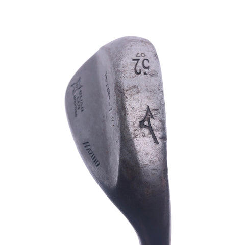 Used Mizuno MP-T 10 Black Satin Gap Wedge / 52.0 Degrees / Stiff Flex