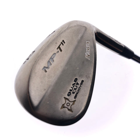 Used Mizuno MP-T 11 Black Nickel Gap Wedge / 52.0 Degrees / Wedge Flex