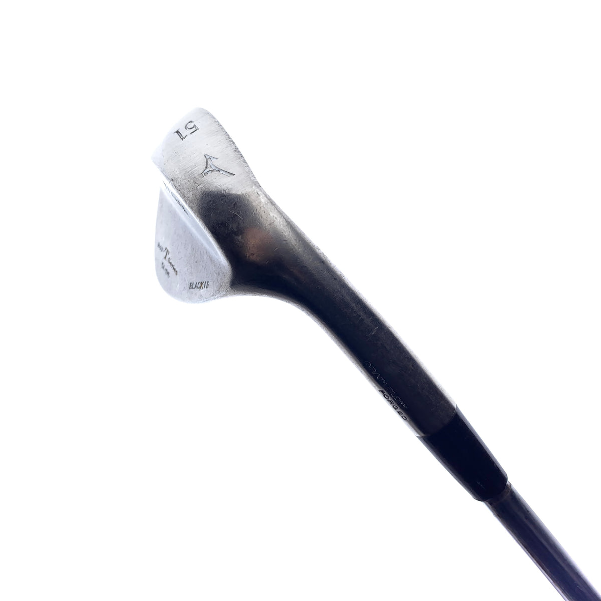 Used Mizuno MP-T Series Black Nickel 2008 Gap Wedge / 51.0 Degrees / Wedge Flex