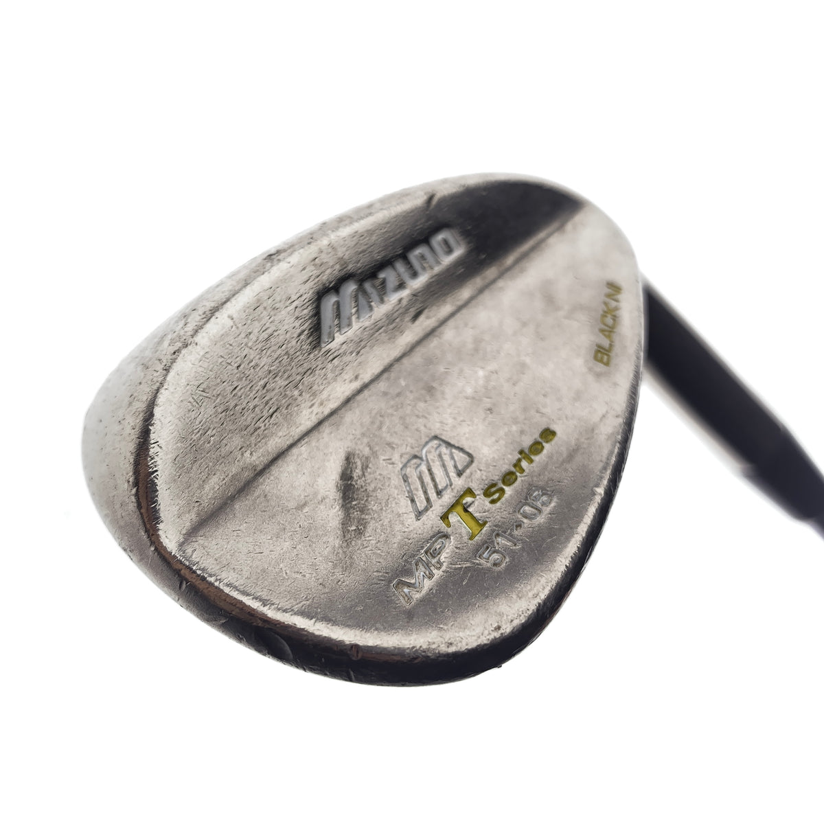 Used Mizuno MP-T Series Black Nickel 2008 Gap Wedge / 51.0 Degrees/Regular Flex