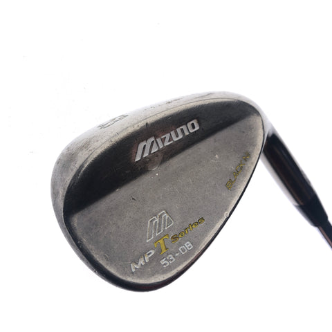 Used Mizuno MP-T Series Black Nickel 2008 Gap Wedge / 53 Degrees / Regular Flex
