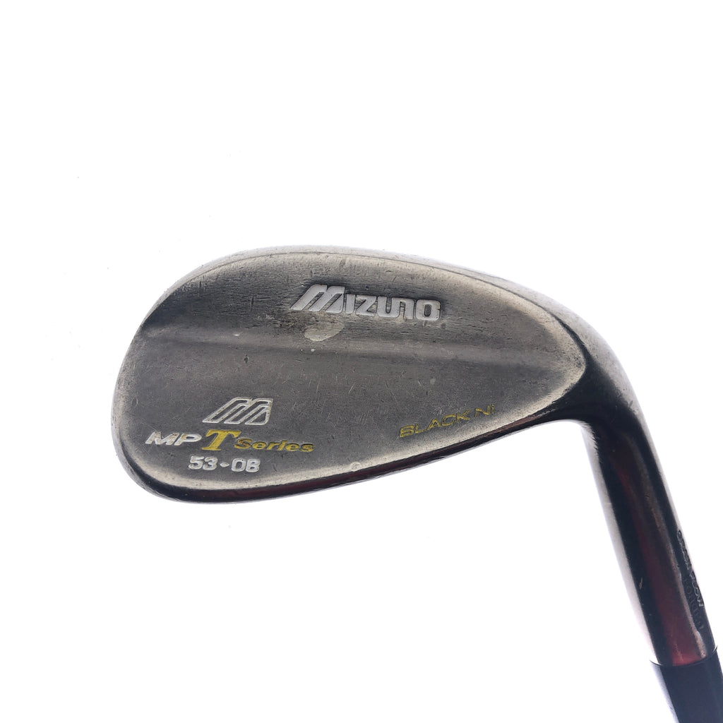 Used Mizuno MP-T Series Black Nickel 2008 Gap Wedge / 53 Degrees / Regular Flex