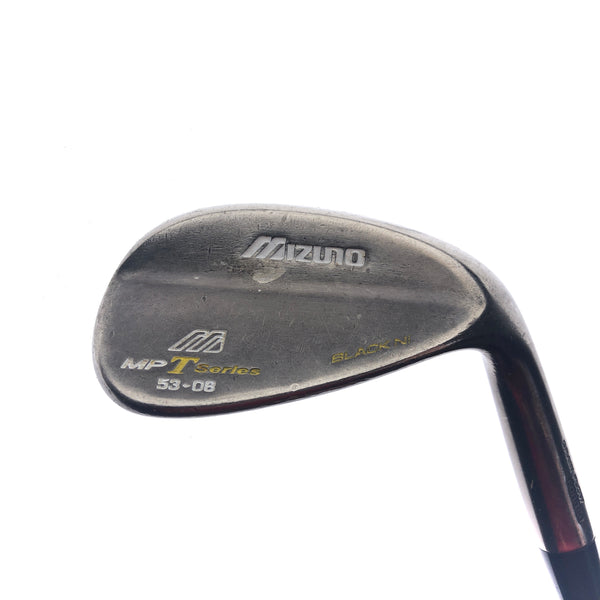 Used Mizuno MP-T Series Black Nickel 2008 Gap Wedge / 53 Degrees / Regular Flex
