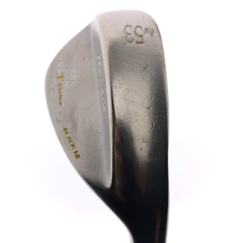 Used Mizuno MP-T Series Black Nickel 2008 Gap Wedge / 53.0 Degrees / Stiff Flex