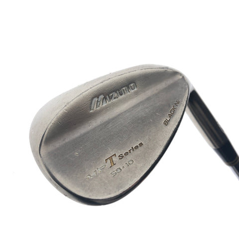 Used Mizuno MP-T Series Black Nickel 2008 Lob Wedge / 58.0 Degrees / Stiff Flex