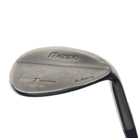 Used Mizuno MP-T Series Black Nickel 2008 Lob Wedge / 58.0 Degrees / Stiff Flex