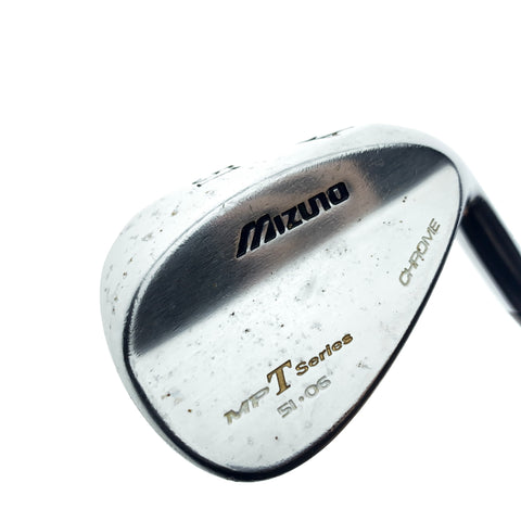 Used Mizuno MP-T Series Chrome 2008 Gap Wedge / 51.0 Degrees / Regular Flex