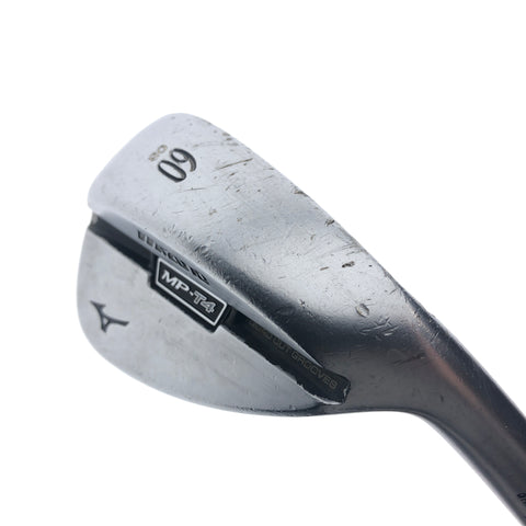 Used Mizuno MP-T4 White Satin Lob Wedge / 60.0 Degrees / Wedge Flex