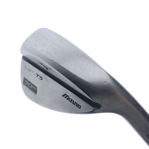 Used Mizuno MP T5 White Satin Gap Wedge / 50.0 Degrees / Regular Flex