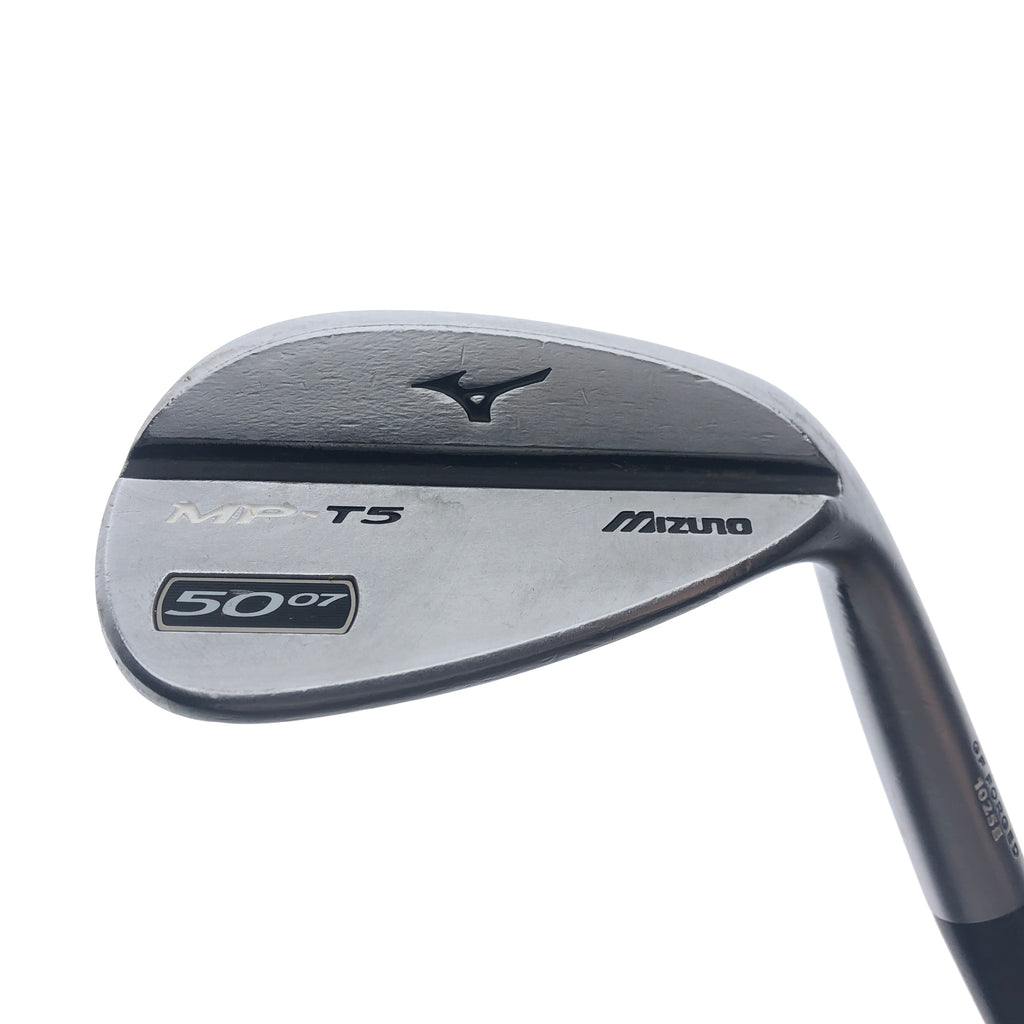 Used Mizuno MP T5 White Satin Gap Wedge / 50.0 Degrees / Regular Flex