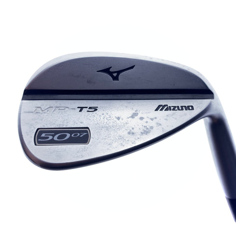 Used Mizuno MP T5 White Satin Gap Wedge / 50.0 Degrees / Stiff Flex