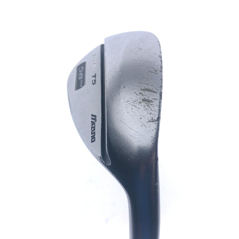Used Mizuno MP T5 White Satin Lob Wedge / 58.0 Degrees / X-Stiff Flex