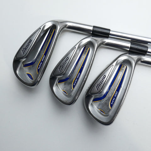 Used Mizuno MX-100 Iron Set / 4 - 9 IRON / Stiff Flex