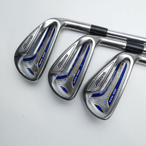 Used Mizuno MX-100 Iron Set / 4 - 9 IRON / Stiff Flex