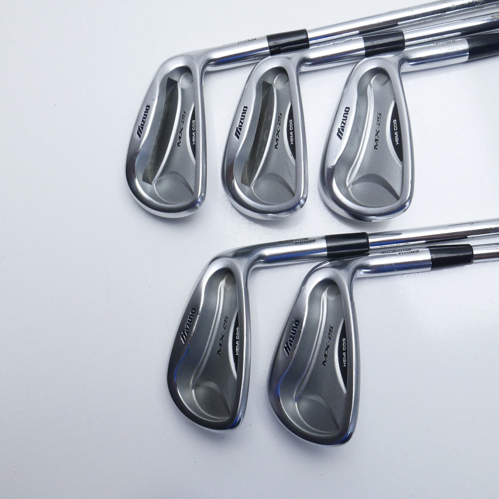 Used Mizuno MX-25 Iron Set / 6 - PW / Regular Flex