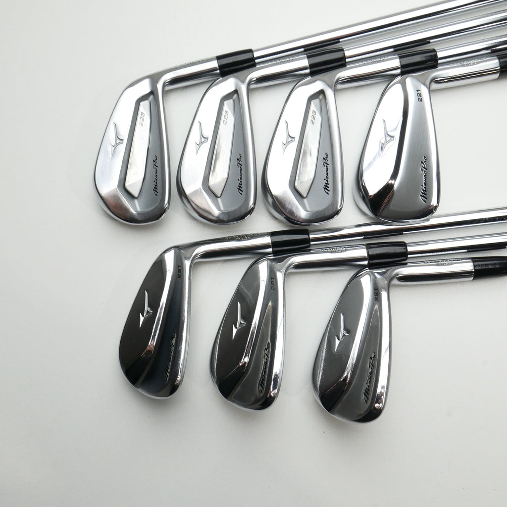 Used Mizuno Pro 223 & 221 Combo Iron Set / 4 - PW / Stiff Flex