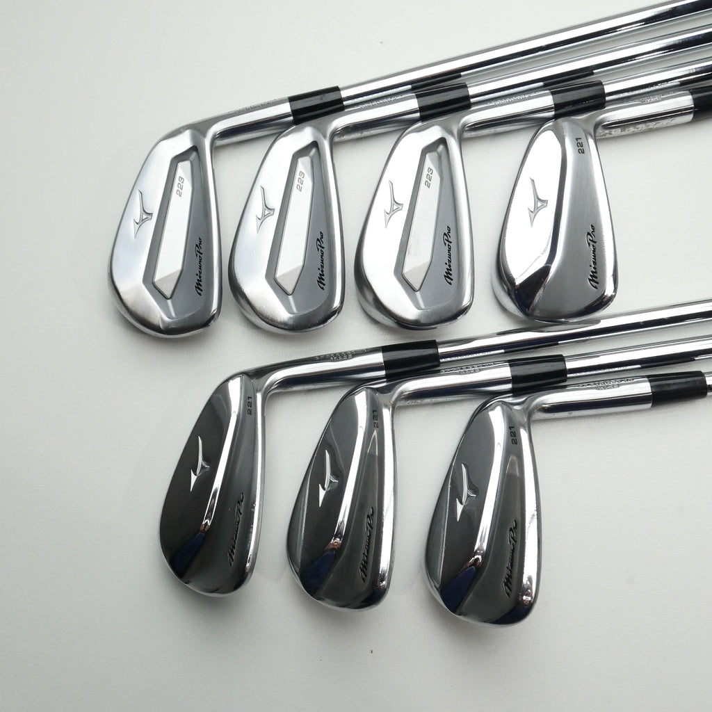Used Mizuno Pro 223 & 221 Combo Iron Set / 4 - PW / X-Stiff Flex