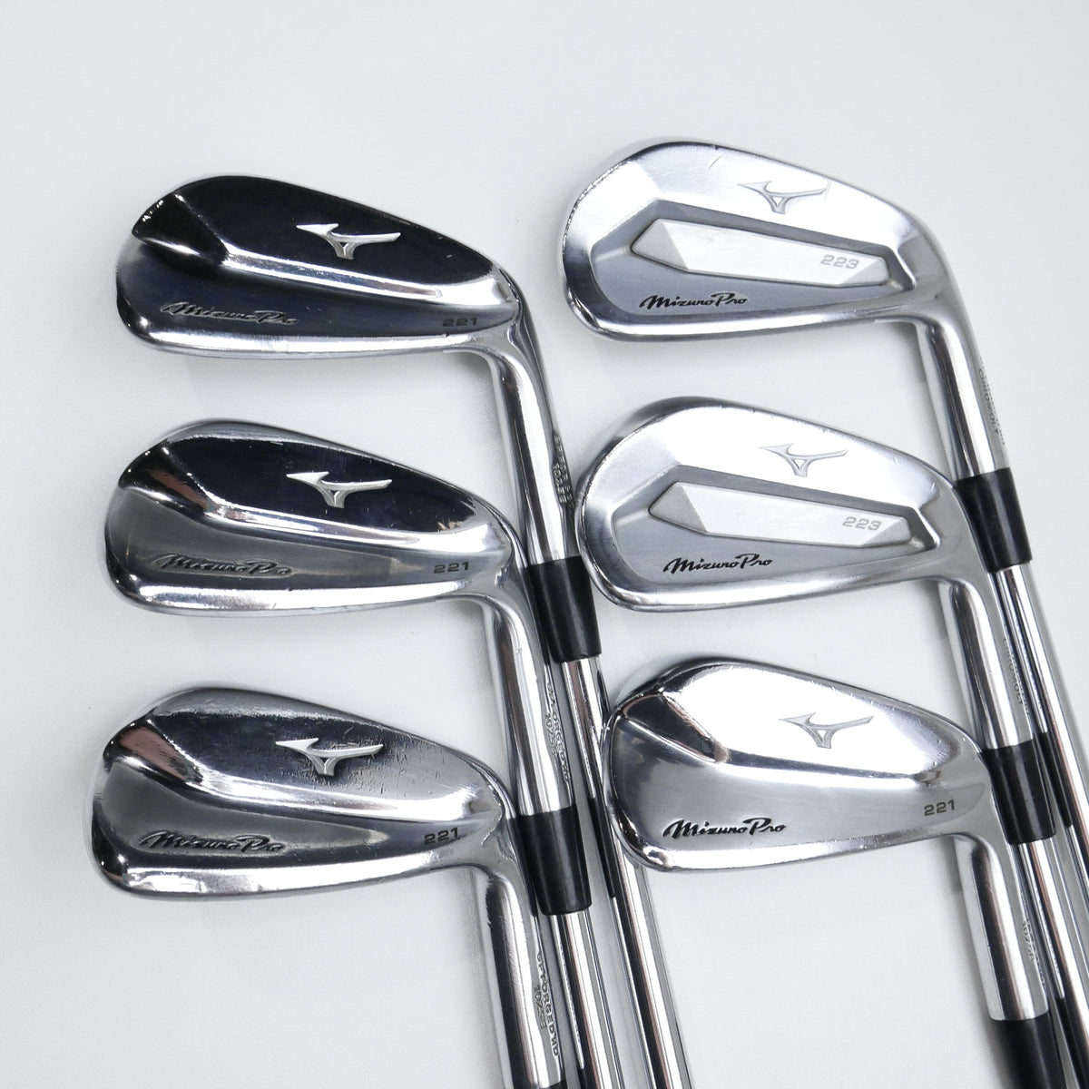 Used Mizuno Pro 223 & 221 Combo Iron Set / 5 - PW / X-Stiff Flex